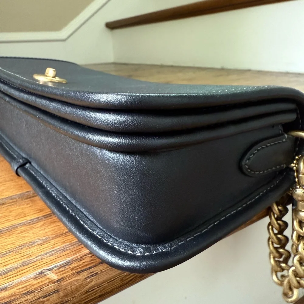 NWOT COACH Dinky Bag in Black Glove tanned leather - Coach Originals - Picture 7 of 11